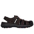 Skechers Men's Relaxed Fit: Tresmen - Outseen Sandals | Size 8.0 | Chocolate | Synthetic/Textile | Vegan