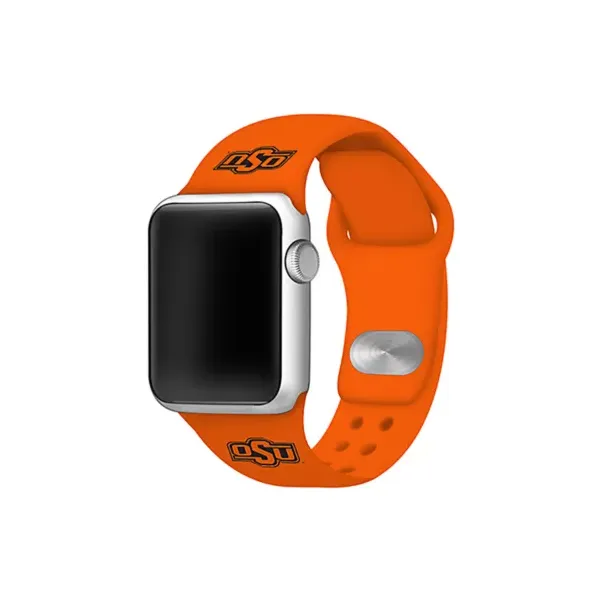 affinity-bands-ncaa-oklahoma-state-cowboys-silicone-apple-watch-band-38-millimeter,-orange,-38-mm/