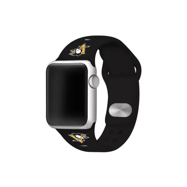 game-time®-nhl-pittsburgh-penguins-38-millimeter-silicone-apple-watch-band,-black,-38-mm/
