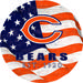 Chicago Bears 12" Team Color Flag Sign