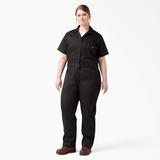 Dickies Women's Plus Flex Cooling Short Sleeve Coveralls - Black Size 1X (FVW32F)