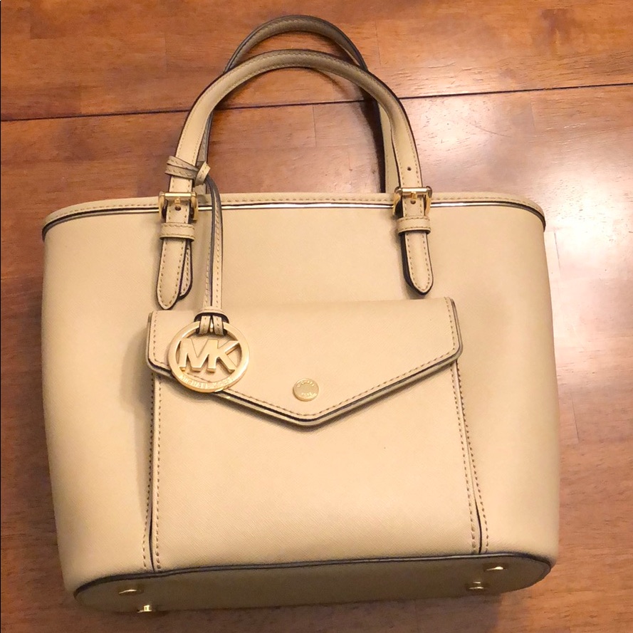 Michael Kors Bags | Beige Michael Kors Handbag! | Color: Cream | Size: Medium