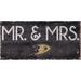 Anaheim Ducks 6" x 12" Mr. & Mrs. Sign