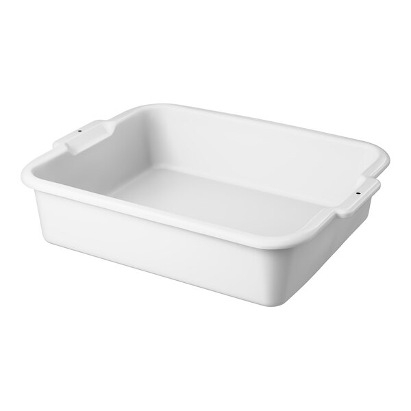 Vollrath 52615 Signature 20" x 15" x 5" White High Density Polyethylene Bus Tub