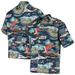 Men's Reyn Spooner Navy Atlanta Braves Scenic Button-Up Shirt