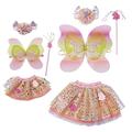 Zapf Creation 829325 BABY born Fantasy Great Value Set - Outfitset für Puppe und Kind mit Rock, Stirnband, Flügeln und Zauberstab