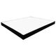 Sommier Essenzia Déco Noir 140x190 - Blanc