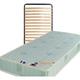 Matelas 70x190 + Sommier + pieds Offerts Mousse Poli Lattex Indéformable - 19 cm - Ferme - Tissu à