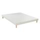 Sommier Essenzia Déco Beige 160x190 - Blanc