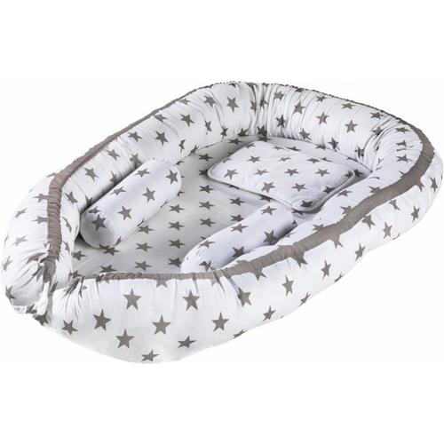 Babynest Big Stars, grau