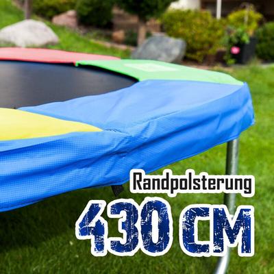 430cm Randpolsterung Gepolsterte Federabdeckung Rahmenpolsterung für 430cm Trampoline Breite 25cm