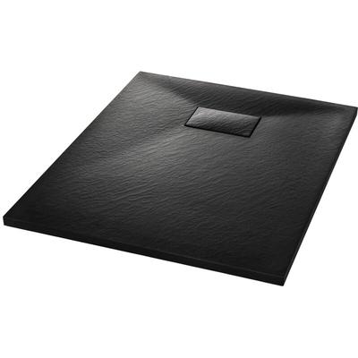 Duschwanne smc Schwarz 90×70 cm Vidaxl