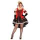 LEG AVENUE Damen Royally Sexy Queen + Erwachsenenkost me, Red & Black, 3X-4X (EUR 48-50)