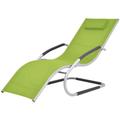 Vidaxl - Lettino Prendisole con Cuscino in Alluminio e Textilene Verde
