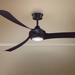 72" Fanimation Wrap Dark Bronze LED Damp Smart Ceiling Fan