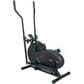 Body Sculpture BE5916 Dual-Action Air Elliptical Cross-Trainer | 12 Months Warranty | Adjustable Air Resistance | Track Your Progress | More, Black