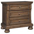 Signature Design Flynnter Nightstand in Medium Brown - Ashley Furniture B719-92