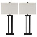 Signature Design Aniela Metal Table Lamp (Set of 2) in Bronze Finish - Ashley Furniture L204074