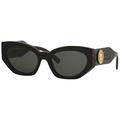 Versace 0VE4376B Sunglasses, BLACK/GREY, 54/19/140