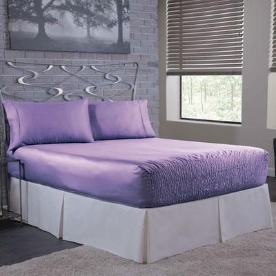 Bed Tite Satin Sheet Set, Full / Double, Lavender