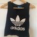 Adidas Tops | Adidas Black And White Crop Top Tank Top, Size M | Color: Black/White | Size: M