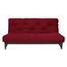 Full 8" Foam Mattress - Arsuite Dingman Cotton/Convoluted Futon in Red/Black | 75 H x 54 W 8 D Wayfair FBD5809967334BF69B3B5AF18A9935C7