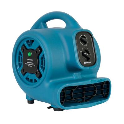 XPOWER P-260NT Freshen Aire Blue 4-Speed Compact Scented Air Mover with Ionizer and Timer - 1/5 hp