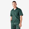 Dickies Men's Short Sleeve Work Shirt - Hunter Green Size 3 (1574)