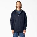 Dickies Men's Big & Tall Fleece Lined Nylon Hooded Jacket - Dark Navy Size 4Xl 4XL (33237)