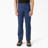 Dickies Men's Regular Fit Jeans - Stonewashed Indigo Blue Size 34 X 32 (9393)