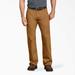 Dickies Men's Relaxed Fit Duck Carpenter Pants - Rinsed Brown Size 32 X 34 (DU250)