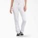 Dickies Women's Flex Relaxed Fit Carpenter Painter's Pants - White Size 6 (FP826)