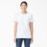 Dickies Women's Heavyweight Short Sleeve Pocket T-Shirt - White Size XL (FS450)