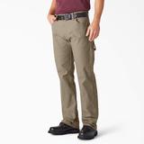 Dickies Men's Relaxed Fit Heavyweight Duck Carpenter Pants - Rinsed Desert Sand Size 34 30 (1939)