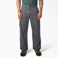 Dickies Men's Loose Fit Cargo Pants - Rinsed Charcoal Gray Size 32 (23214)