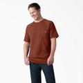 Dickies Men's Cooling Short Sleeve Pocket T-Shirt - Red Rock Heather Size 4 (SS600)