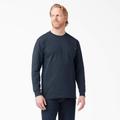 Dickies Men's Heavyweight Long Sleeve Pocket T-Shirt - Dark Navy Size M (WL450)