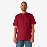 Dickies Men's Heavyweight Short Sleeve Pocket T-Shirt - English Red Size S (WS450)