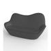 Vondom Sabinas - Resin Outdoor Sofa - Lacquered Plastic in Gray/Black | 40.75 H x 81.25 W x 35.75 D in | Wayfair 45009-ANTHRACITE