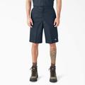 Dickies Men's Loose Fit Flat Front Work Shorts, 13" - Dark Navy Size 44 (42283)