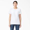 Dickies Women's Heavyweight Short Sleeve Pocket T-Shirt - White Size L (FS450)
