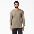 Dickies Men's Big & Tall Heavyweight Long Sleeve Pocket T-Shirt - Desert Sand Size 2 (WL450)