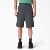 Dickies Men's Big & Tall Loose Fit Flat Front Work Shorts, 13" - Charcoal Gray Size 46 (42283)