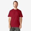 Dickies Men's Big & Tall Heavyweight Short Sleeve Pocket T-Shirt - English Red Size (WS450)