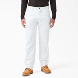 Dickies Men's Big & Tall Relaxed Fit Straight Leg Painter's Pants - White Size 32 36 (1953)