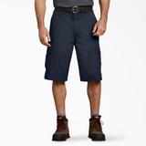 Dickies Men's Loose Fit Work Shorts, 13" - Rinsed Dark Navy Size 38 (43214)