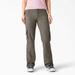 Dickies Women's Relaxed Fit Straight Leg Cargo Pants - Rinsed Green Leaf Size 6 (FP777)