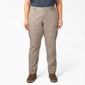 Dickies Women's Plus Relaxed Fit Cargo Pants - Rinsed Desert Sand Size 20W (FPW777)