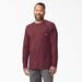 Dickies Men's Cooling Long Sleeve Pocket T-Shirt - Burgundy Heather Size XL (SL600)