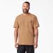 Dickies Men's Heavyweight Heathered Short Sleeve Pocket T-Shirt - Brown Duck Heather Size 4 (WS450H)